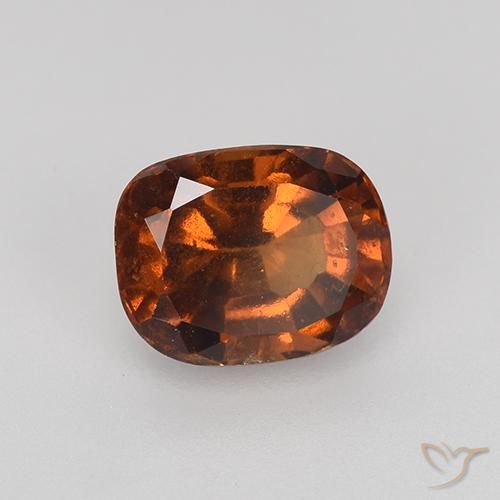 1.89 ct Brown Hessonite Garnet Stone, Natural Hessonite Garnet in Cushion-Cut Shape for Sale