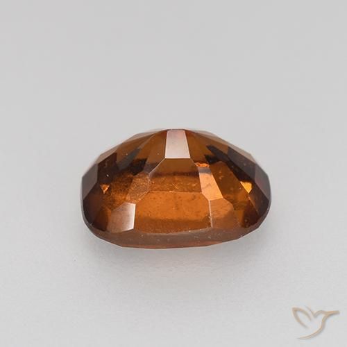 Hessonite Garnet Gemstone in 8 x 6.3 mm Size for Sale, Hessonite Garnet Stone in Orangeish Brown Color