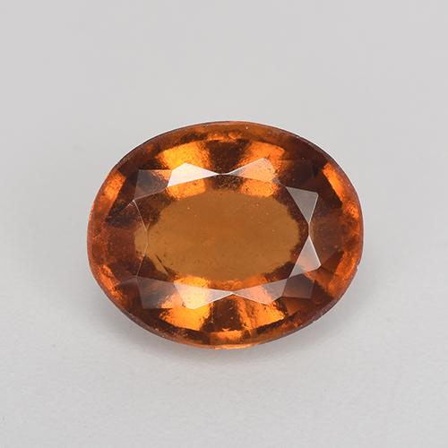 Medium-Dark Orange Гранат Гессонит Камень - 2.5ct Фасетный Овал (ID: 517925)