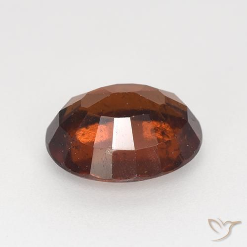 Hessonite Garnet Gemstone in 9 x 7.6 mm Size for Sale, Hessonite Garnet Stone in Dark Red Color