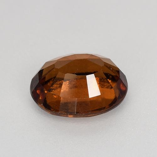 Hessonite Garnet Gemstone in 7.7 x 6.3 mm Size for Sale, Hessonite Garnet Stone in Medium-Dark Orange Color