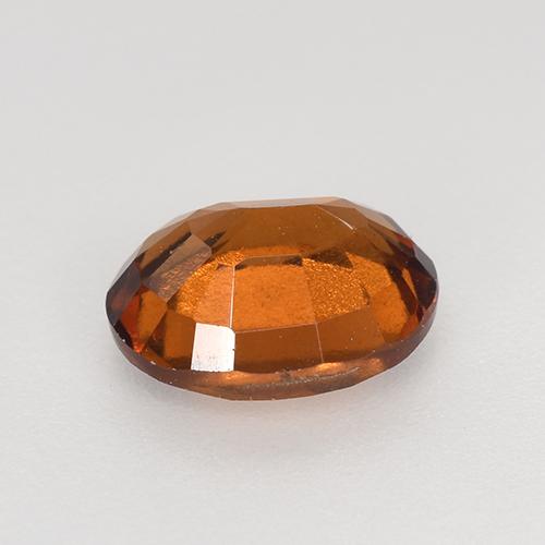 Hessonite Garnet Gemstone in 7.7 x 6 mm Size for Sale, Hessonite Garnet Stone in Medium-Dark Orange Color