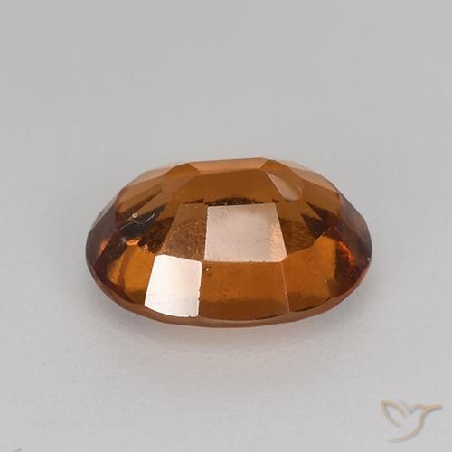Hessonite Garnet Gemstone in 7.9 x 6.3 mm Size for Sale, Hessonite Garnet Stone in Medium Orange Color