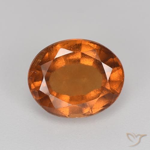 2.44ct Natural Deep Orange Hessonite Garnet, Oval, VS-SI