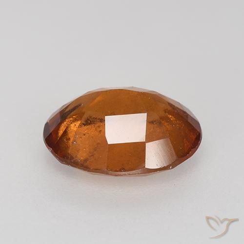 Hessonite Garnet Gemstone in 9 x 7.3 mm Size for Sale, Hessonite Garnet Stone in Reddish Orange Color