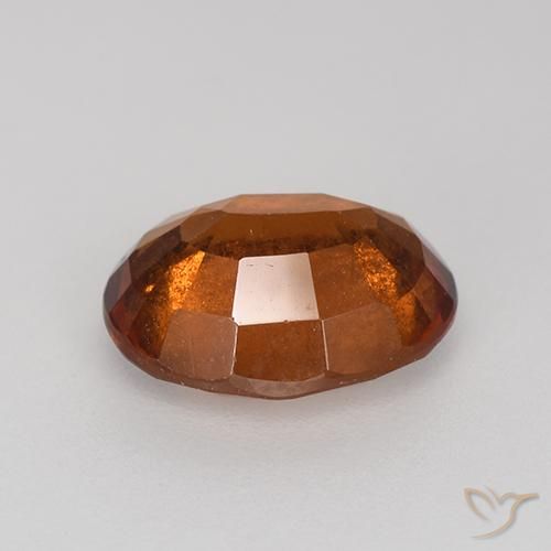 Hessonite Garnet Gemstone in 9.2 x 7.4 mm Size for Sale, Hessonite Garnet Stone in Reddish Orange Color