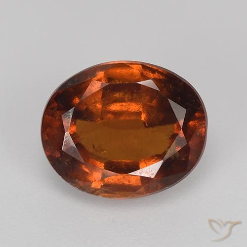 2.83ct Natural Deep Orange Hessonite Garnet, Oval, VS-SI