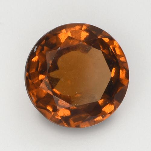 2.08 ct Orange Hessonite Garnet Stone, Natural Hessonite Garnet in Round Facet Shape for Sale