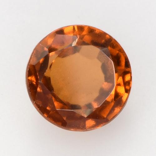 2.11 ct Orange Hessonite Garnet Stone, Natural Hessonite Garnet in Round Facet Shape for Sale