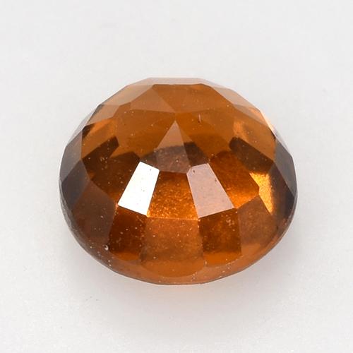 Hessonite Garnet Gemstone in 7 mm (calibrated) Size for Sale, Hessonite Garnet Stone in Deep Orange Color