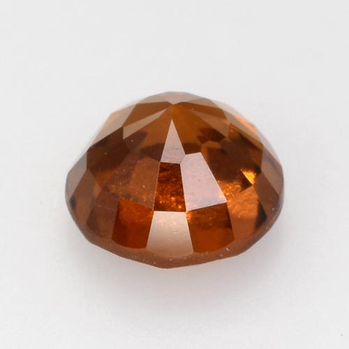 Hessonite Garnet Gemstone in 7 mm (calibrated) Size for Sale, Hessonite Garnet Stone in Reddish Orange Color