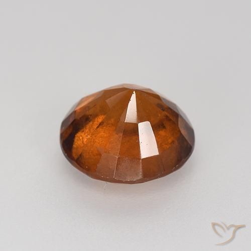 Hessonite Garnet Gemstone in 8 mm (calibrated) Size for Sale, Hessonite Garnet Stone in Amber Orange Color