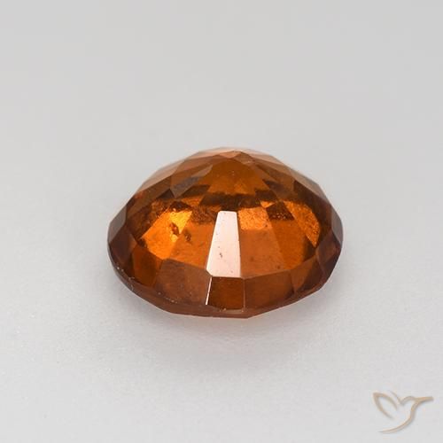 Hessonite Garnet Gemstone in 8 mm (calibrated) Size for Sale, Hessonite Garnet Stone in Amber Orange Color