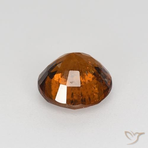 Hessonite Garnet Gemstone in 7 mm (calibrated) Size for Sale, Hessonite Garnet Stone in Reddish Orange Color