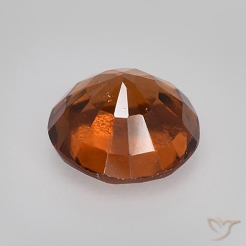 Hessonite Garnet Gemstone in 7.5 mm (calibrated) Size for Sale, Hessonite Garnet Stone in Deep Orange Color