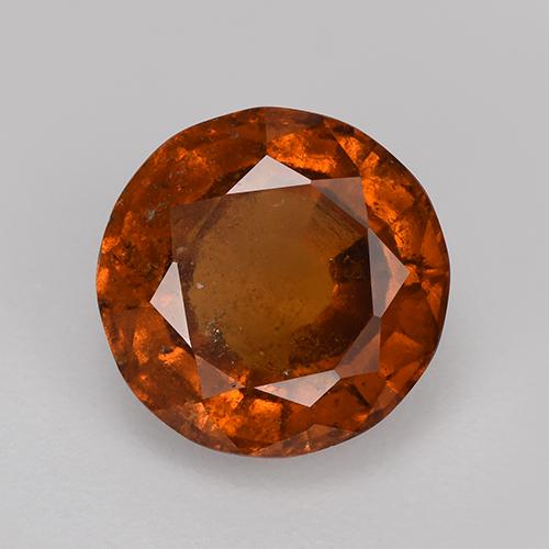 Grenat Hessonite Orange round facet 8,6mm de Madagascar, poids de 2,73 ct, pierre gemme naturelle Non traité de pureté vs-si, 1 pièce de grenat hessonite, couleur : Ambre orange, dureté de Mohs de 6.5 à 7.5 convient aux bijoux de tous les jours, pierre de sagesse, Photo A