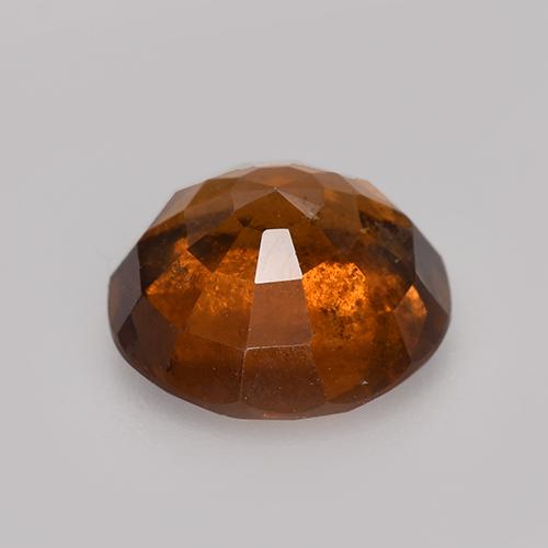Hessonite Garnet Gemstone in 8.5 mm (calibrated) Size for Sale, Hessonite Garnet Stone in Reddish Orange Color