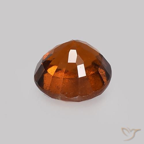 Hessonite Garnet Gemstone in 7 mm (calibrated) Size for Sale, Hessonite Garnet Stone in Amber Orange Color