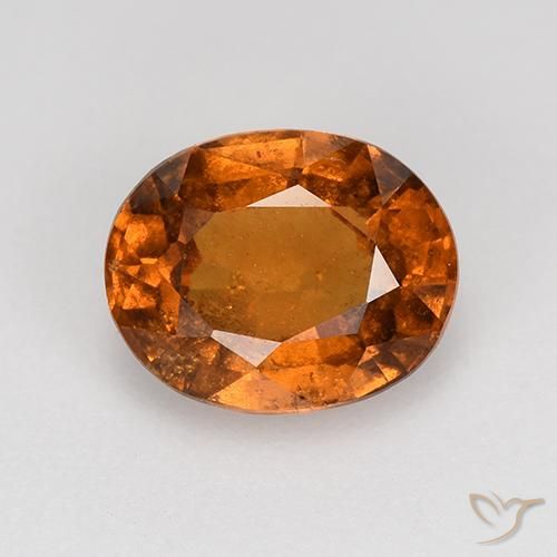 Grenat Hessonite Orange oval facet 8,1 x 6,5mm de Madagascar, poids de 1,65 ct, pierre gemme naturelle Non traité de pureté vs-si, 1 pièce de grenat hessonite, couleur : Ambre orange, dureté de Mohs de 6.5 à 7.5 convient aux bijoux de tous les jours, pierre de sagesse, Photo A