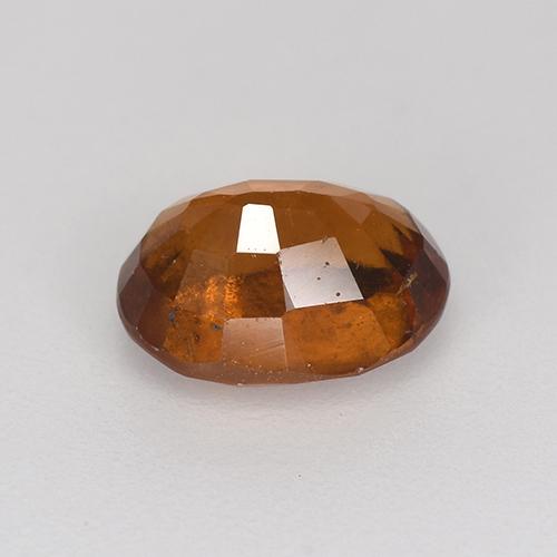 Hessonite Garnet Gemstone in 8 x 6 mm (calibrated) Size for Sale, Hessonite Garnet Stone in Amber Orange Color
