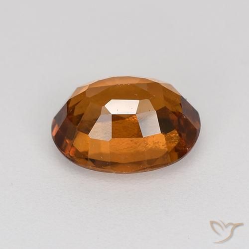 Hessonite Garnet Gemstone in 7.3 x 5.9 mm Size for Sale, Hessonite Garnet Stone in Deep Orange Color
