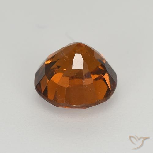 Hessonite Garnet Gemstone in 7 mm (calibrated) Size for Sale, Hessonite Garnet Stone in Deep Orange Color