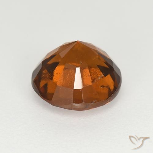 Hessonite Garnet Gemstone in 7.5 mm (calibrated) Size for Sale, Hessonite Garnet Stone in Deep Orange Color