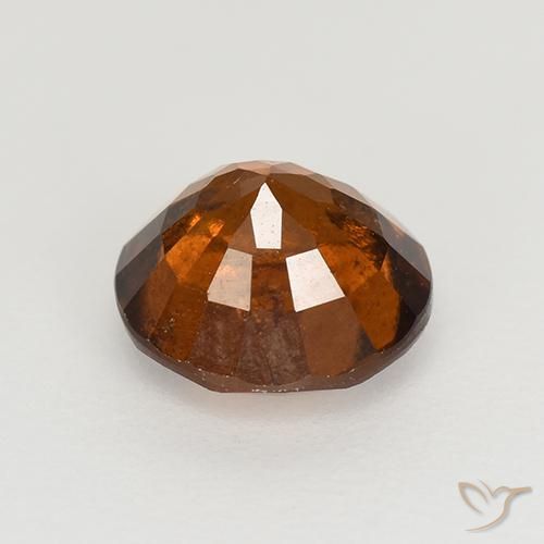 Hessonite Garnet Gemstone in 7.5 mm (calibrated) Size for Sale, Hessonite Garnet Stone in Deep Orange Color