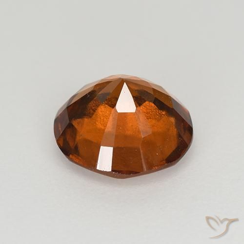 Hessonite Garnet Gemstone in 7.5 mm (calibrated) Size for Sale, Hessonite Garnet Stone in Deep Orange Color