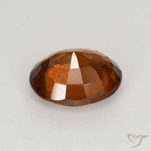 Hessonite Garnet Gemstone in 7.8 x 6.5 mm Size for Sale, Hessonite Garnet Stone in Dark Orange Color