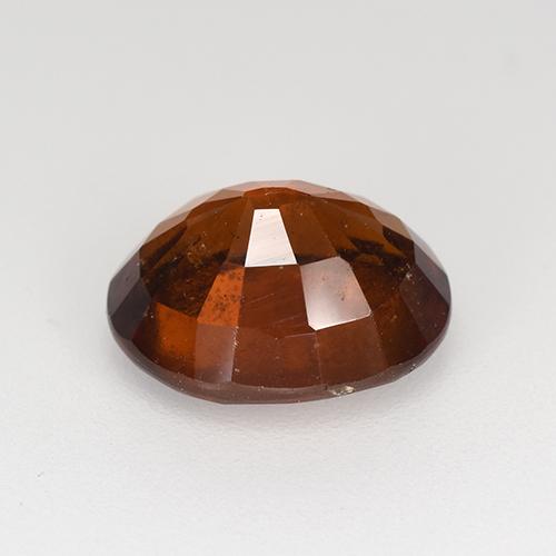 Hessonite Garnet Gemstone in 9.5 x 7.9 mm Size for Sale, Hessonite Garnet Stone in Deep Orange Color