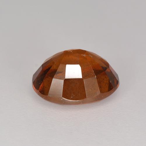 Hessonite Garnet Gemstone in 8.6 x 7.1 mm Size for Sale, Hessonite Garnet Stone in Medium Orange Color