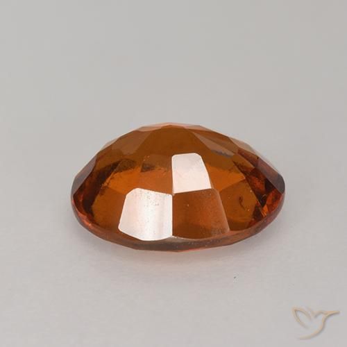 Hessonite Garnet Gemstone in 9 x 7 mm (calibrated) Size for Sale, Hessonite Garnet Stone in Amber Orange Color