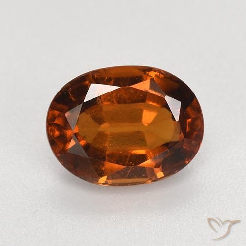 2.80ct Natural Medium Orange Hessonite Garnet, Oval, VS