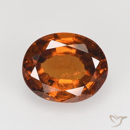 2.36 ct Orange Hessonite Garnet, 9 x 7.4 mm Oval Cut From Madagascar, Photo A