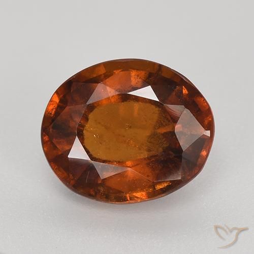 2.94ct Natural Medium Orange Hessonite Garnet, Oval, VS-SI