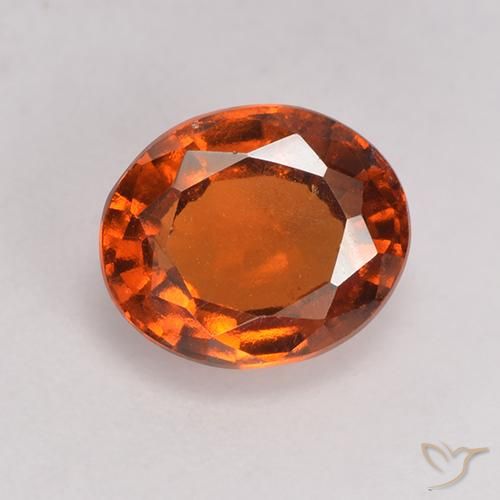 1.94ct Natural Reddish Orange Hessonite Garnet, Oval, VS