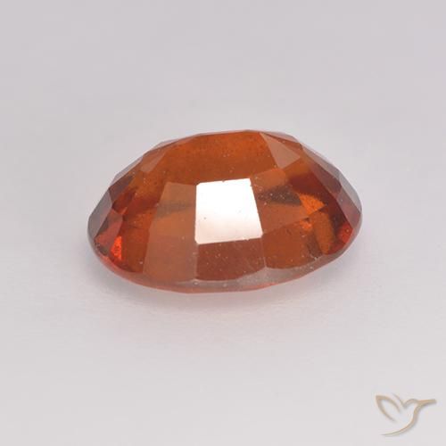 Hessonite Garnet Gemstone in 10 x 8 mm (calibrated) Size for Sale, Hessonite Garnet Stone in Reddish Orange Color