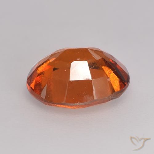 Hessonite Garnet Gemstone in 9 x 7 mm (calibrated) Size for Sale, Hessonite Garnet Stone in Reddish Orange Color