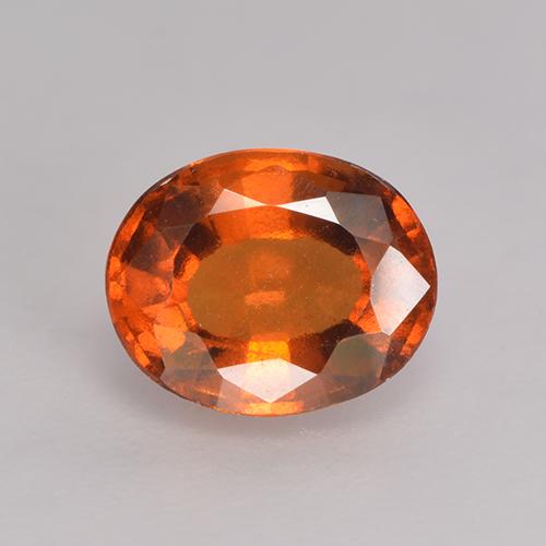 Medium Orange Hessonite Garnet Gem - 1.7ct Oval Facet (ID: 529158)