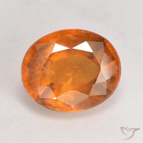 2.90ct Natural Deep Orange Hessonite Garnet, Oval, SI
