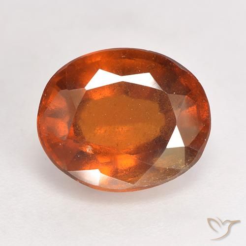 3.19ct Natural Deep Orange Hessonite Garnet, Oval, SI