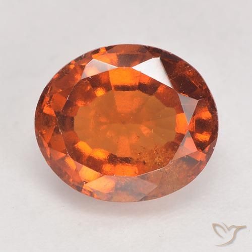 2.82ct Natural Deep Orange Hessonite Garnet, Oval, VS-SI