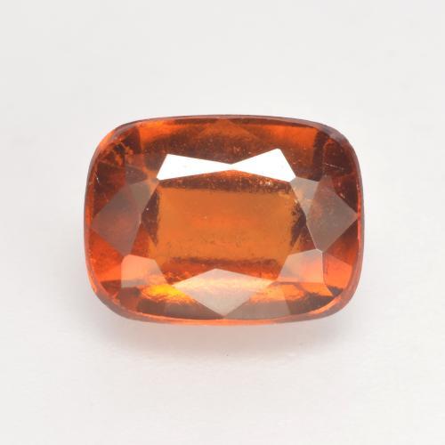 2.86ct Natural Medium Orange Hessonite Garnet, Cushion, SI