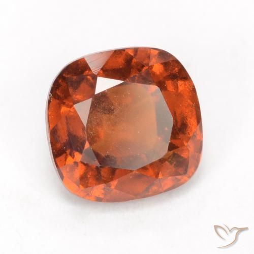 2.08 ct Orange Hessonite Garnet Stone, Natural Hessonite Garnet in Cushion-Cut Shape for Sale