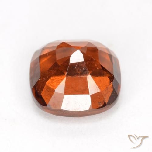 Hessonite Garnet Gemstone in 7 x 7 mm (calibrated) Size for Sale, Hessonite Garnet Stone in Amber Orange Color