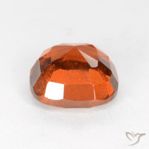 Hessonite Garnet Gemstone in 7 x 7 mm (calibrated) Size for Sale, Hessonite Garnet Stone in Deep Orange Color