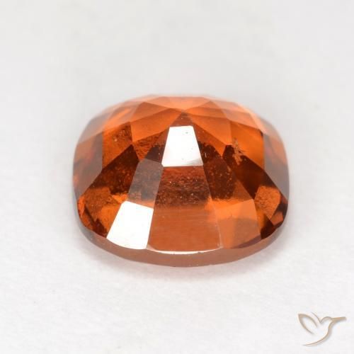 Hessonite Garnet Gemstone in 7 x 7 mm (calibrated) Size for Sale, Hessonite Garnet Stone in Medium Orange Color