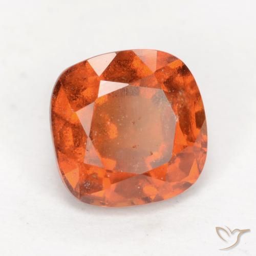 2.09 ct Orange Hessonite Garnet Stone, Natural Hessonite Garnet in Cushion-Cut Shape for Sale