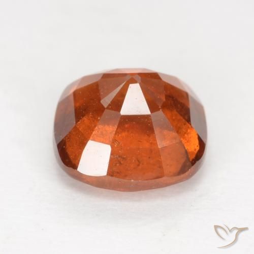 Hessonite Garnet Gemstone in 7 x 7 mm (calibrated) Size for Sale, Hessonite Garnet Stone in Medium Orange Color